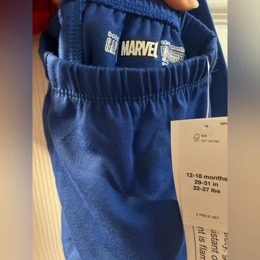 🌻 3/$20 Baby Gap SpiderMan pajama set 18 months Marvel pjs spider man - Picture 3 of 5